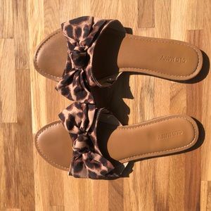 Cheetah Print Sandals